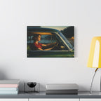 Stretched Canvas | Contemplation at twilight in the car | Homage to Hopper