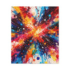Abstract Art Matte Canvas | Radiant Explosion of Colour and movement