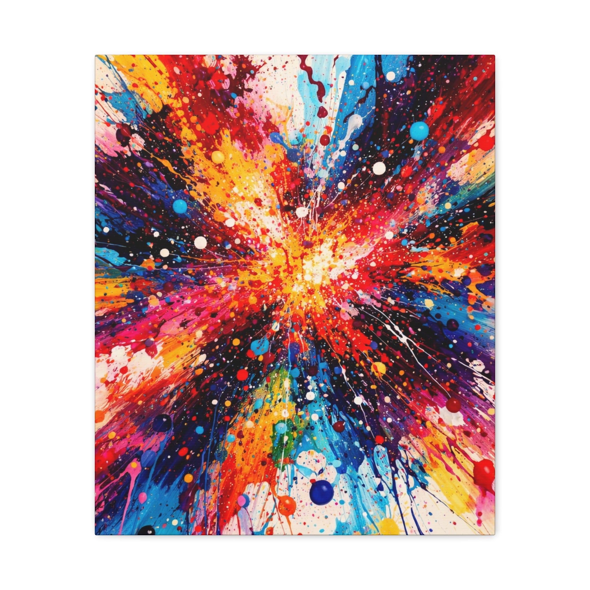 Abstract Art Matte Canvas | Radiant Explosion of Colour and movement