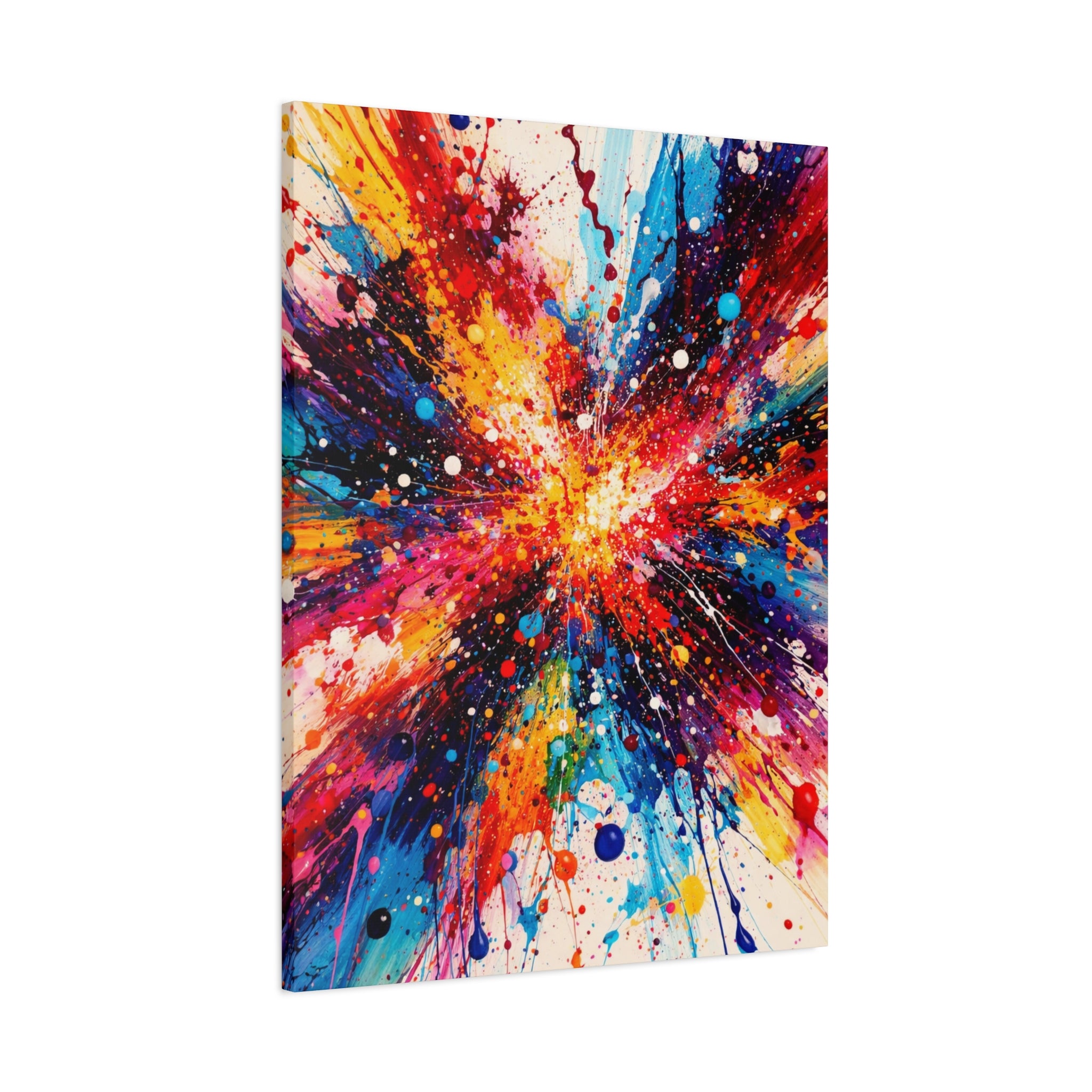 Abstract Art Matte Canvas | Radiant Explosion of Colour and movement