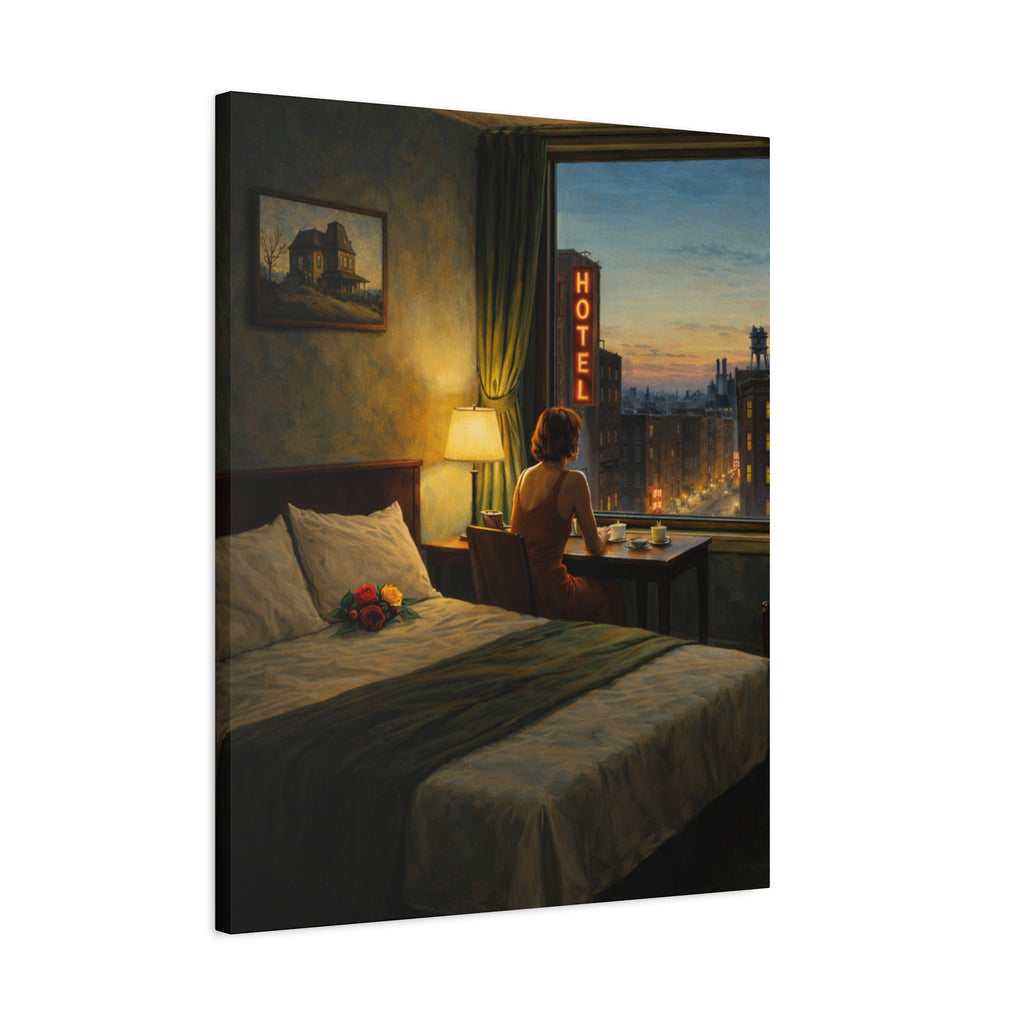 Matt Canvas | Twilight reflections in a hotel room. A Quiet Moment.