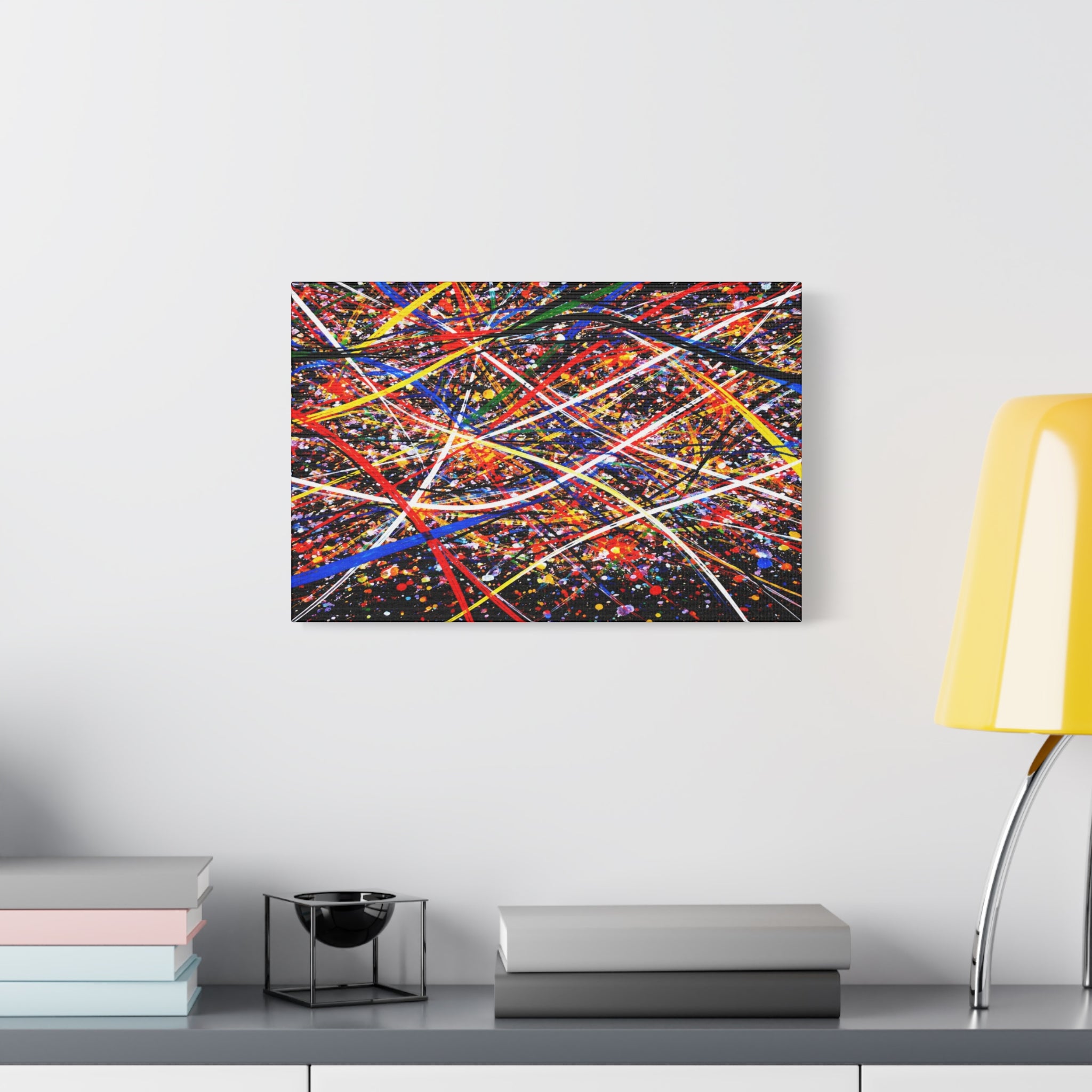 Electric Horizon | Framed Landscape Abstract Art. Wide. Powerful. Impossible to ignore. Matte Canvas