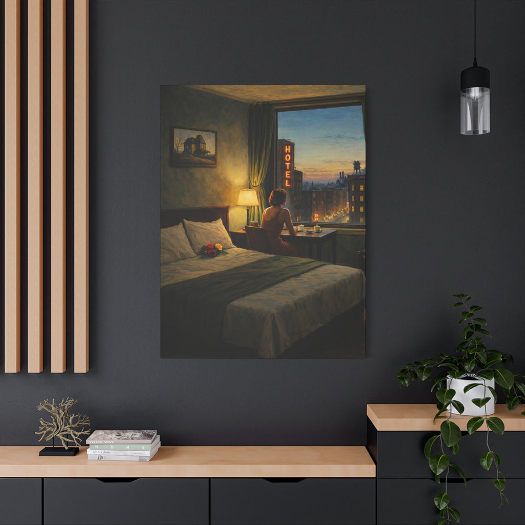 Matt Canvas | Twilight reflections in a hotel room. A Quiet Moment.