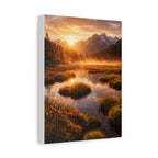 Golden Sunrise Over Alpine Bog – Canvas Wall Art | Beautiful Landscape