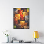 Abstract art piece. Klimt Radiant Wall Art on a white wall