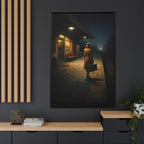 Canvas Framed | Vintage Noir Wall Art | Waiting at the train station