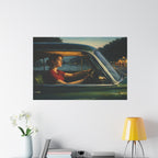 Stretched Canvas | Contemplation at twilight in the car | Homage to Hopper