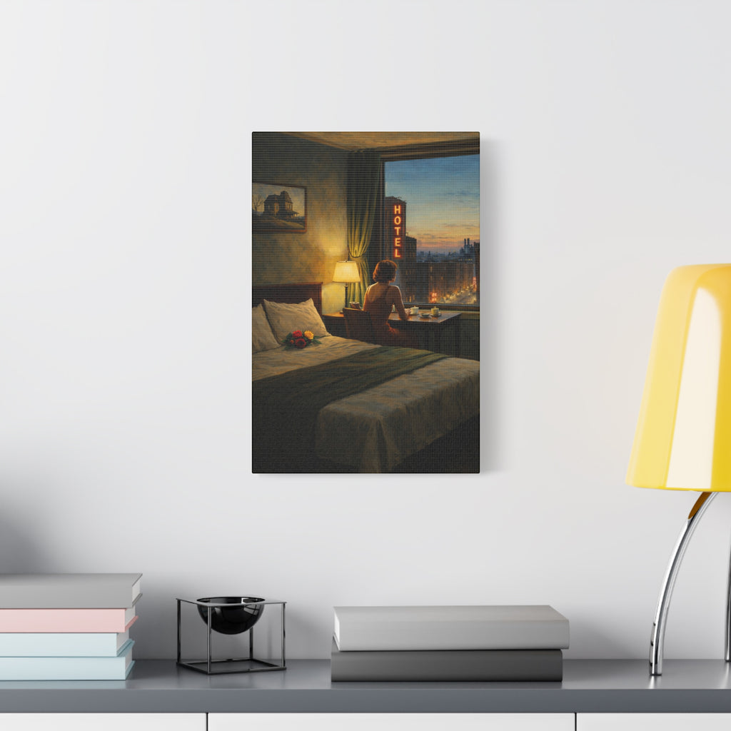 Matt Canvas | Twilight reflections in a hotel room. A Quiet Moment.