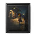 Canvas Framed | Vintage Noir Wall Art | Waiting at the train station
