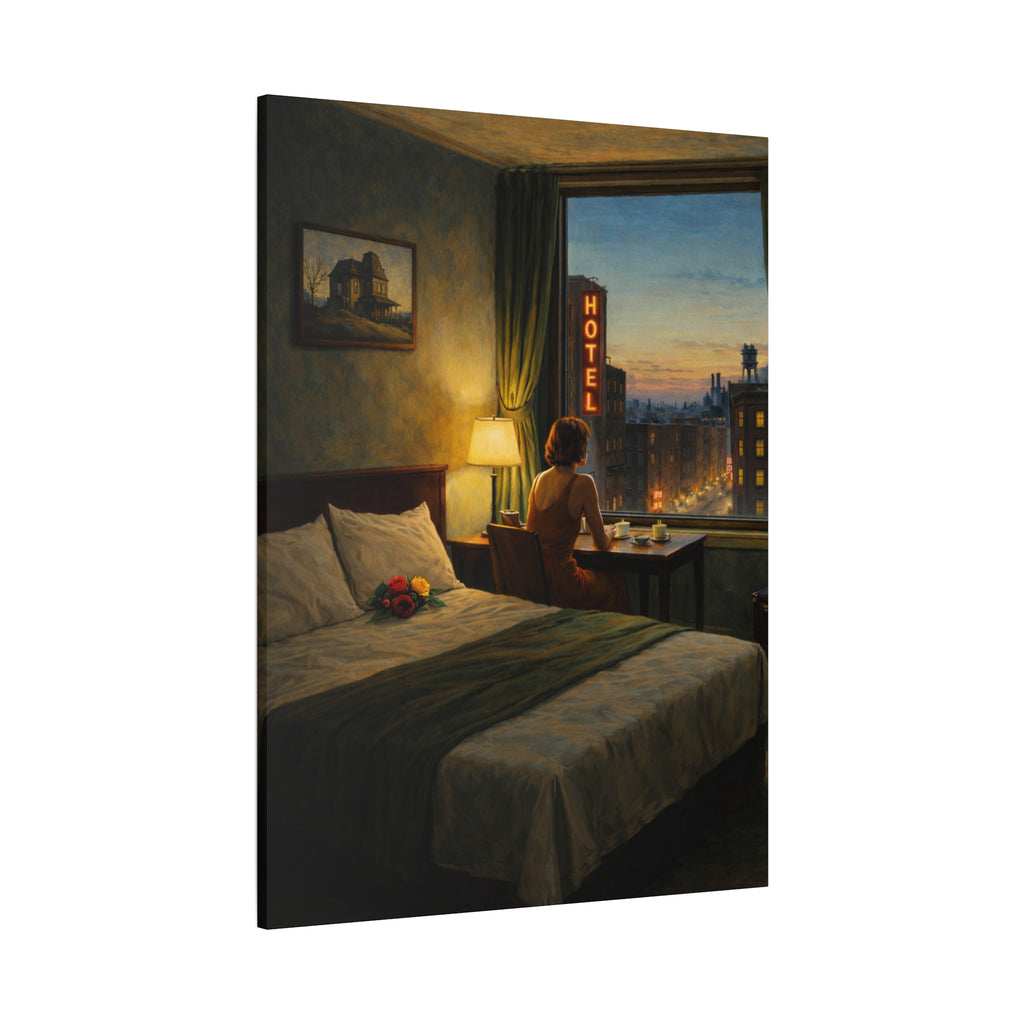 Matt Canvas | Twilight reflections in a hotel room. A Quiet Moment.