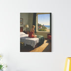 Solitary woman in a sunlit room | Homage to Edward Hopper.