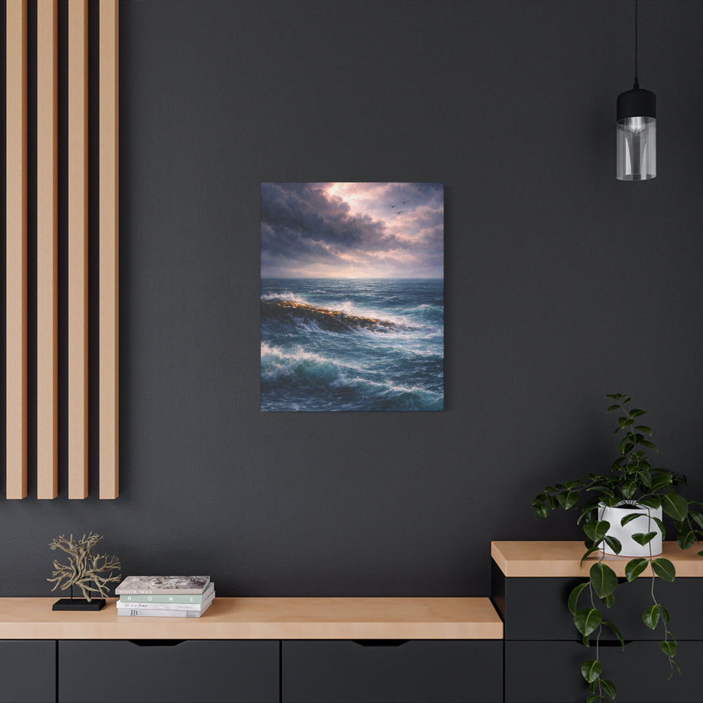 Storm Light Over the Atlantic | Matte Canvas