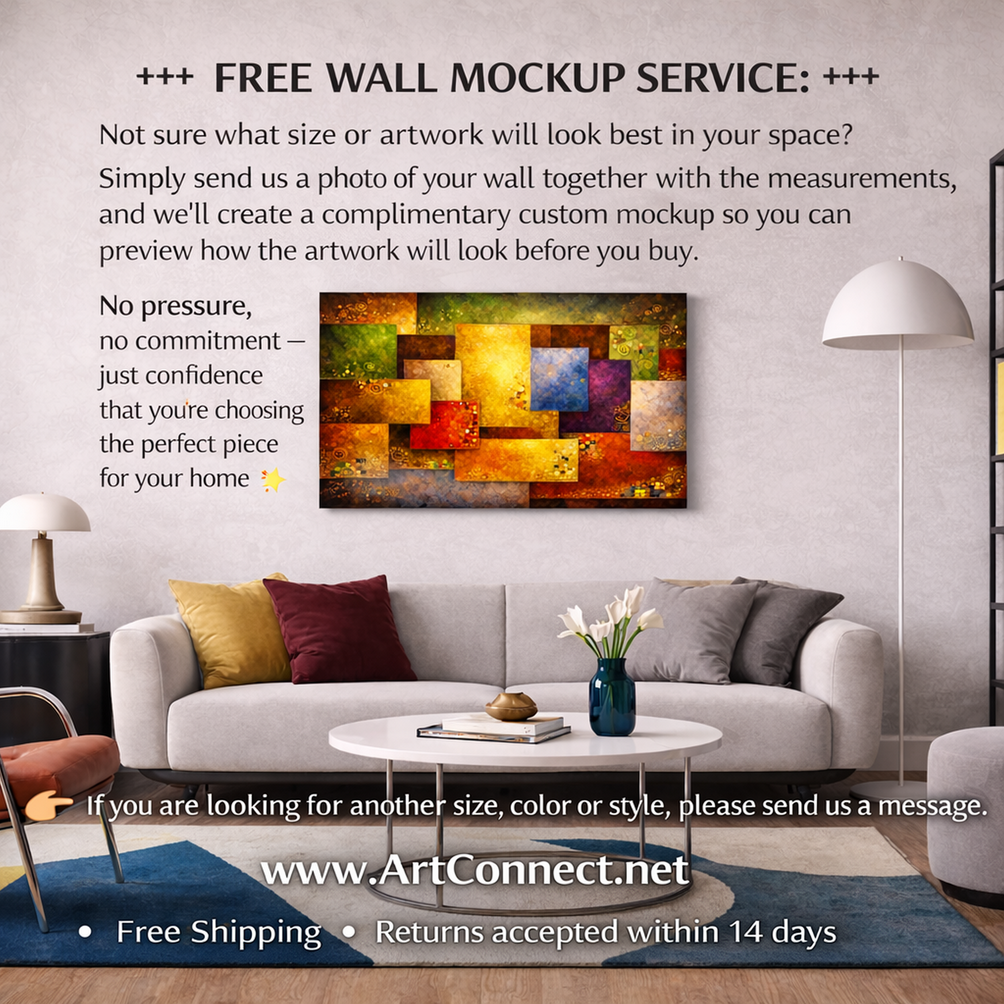 Free Wall Mockup Service