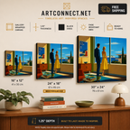 ArtConnect.net size chart for Cote Dazur painting